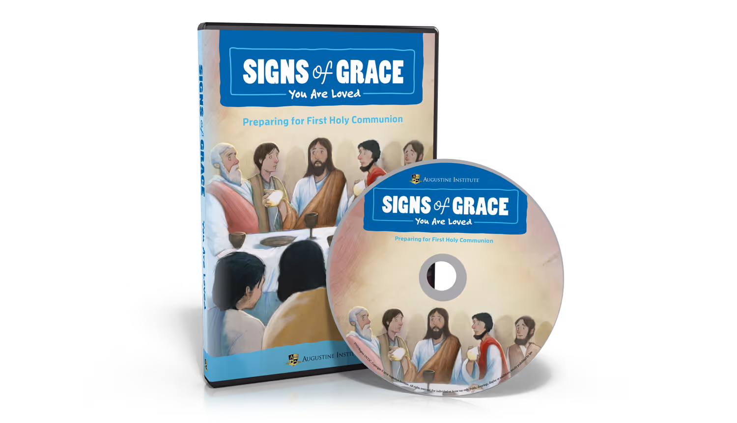 DVD with text: Signs of Grace; You are Loved. Preparing for First Holy Communion