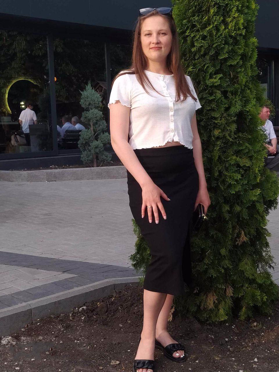 Maria înainte de cursul Diketo, tânără mamă cu kilograme în plus.