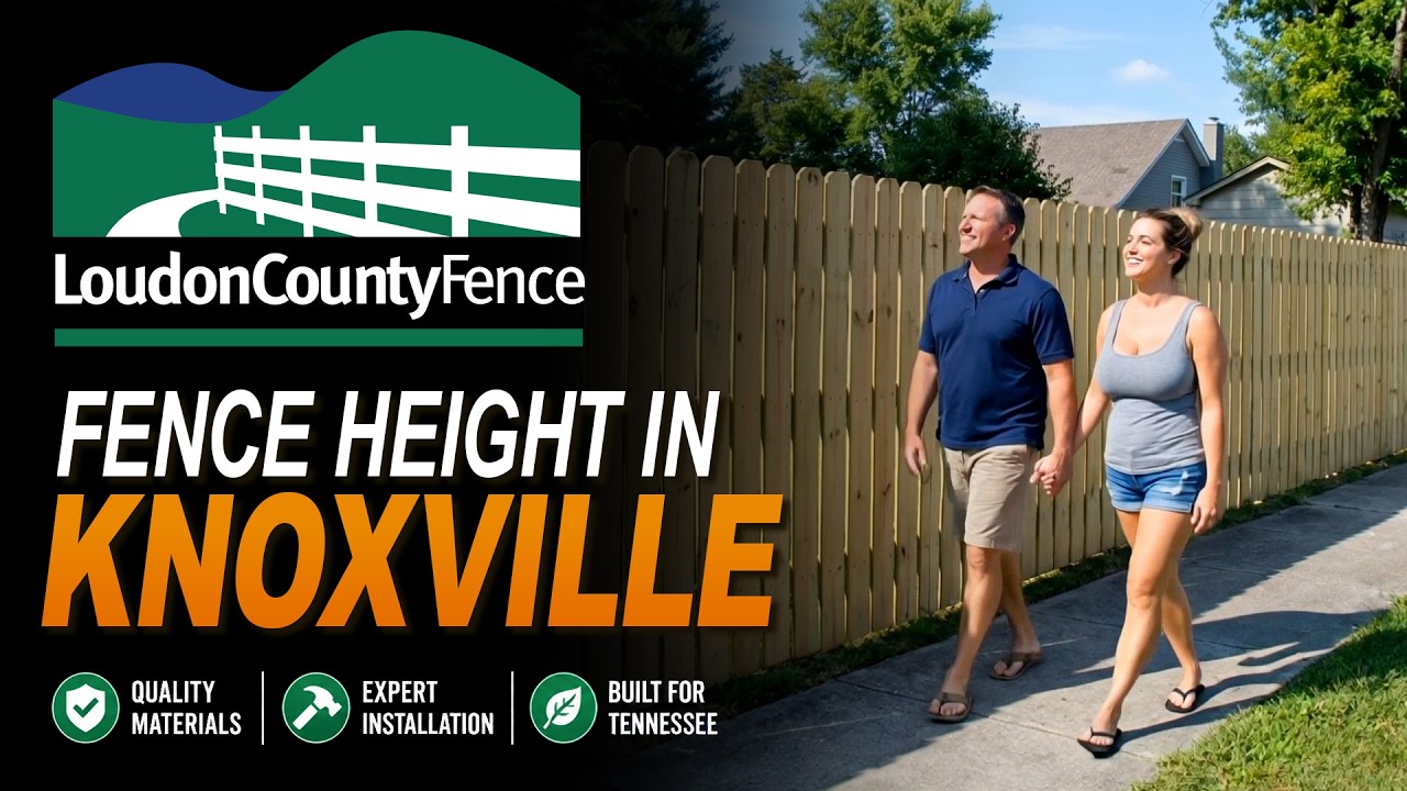 Wood privacy fence along a Knoxville, Tennessee back yard property line installed by Loudon County Fence