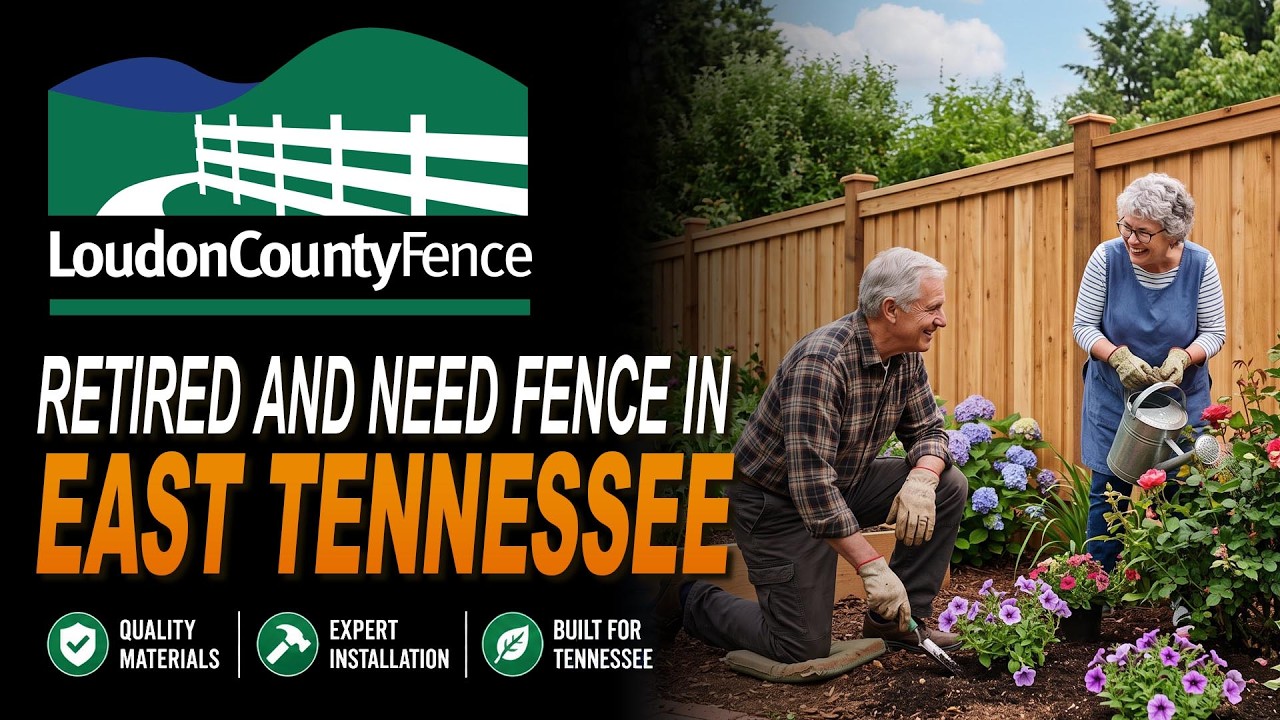 Wood privacy fence installed at a new home in East Tennessee by Loudon County Fence