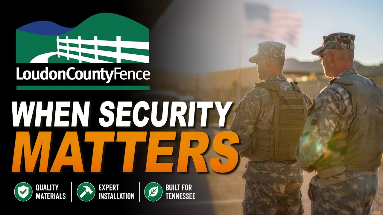 Commercial security fence installed in East Tennessee by Loudon County Fence