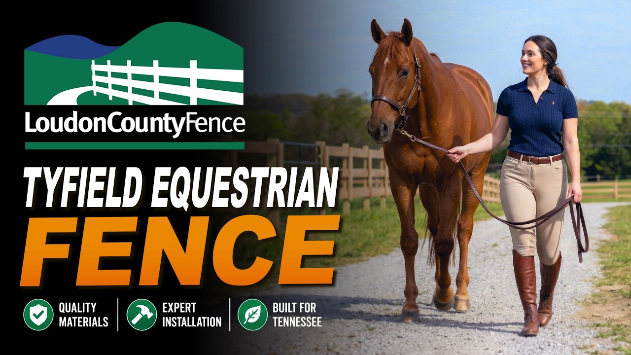 Aerial view of horse fencing installed at Tyfield Equestrian in East Tennessee by Loudon County Fence
