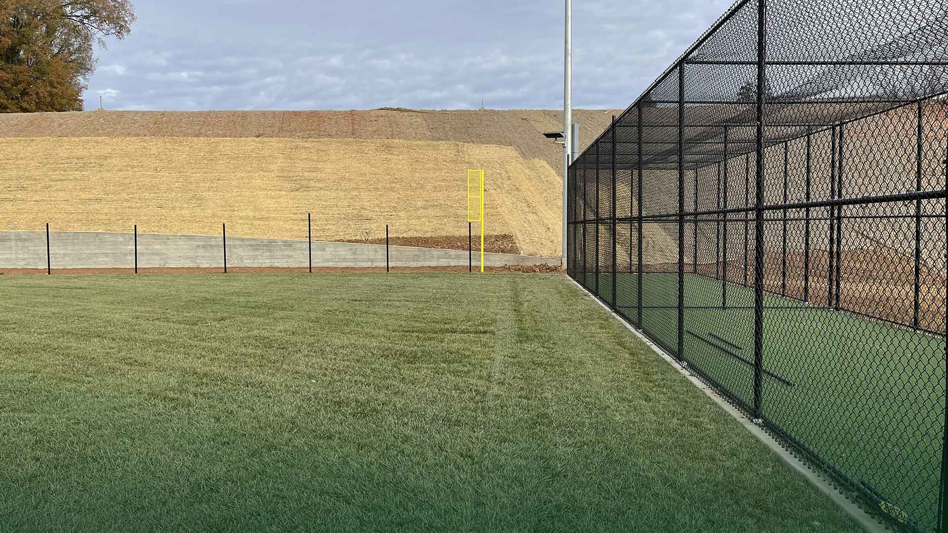 Commercial chain link security fencing installed by Loudon County Fence