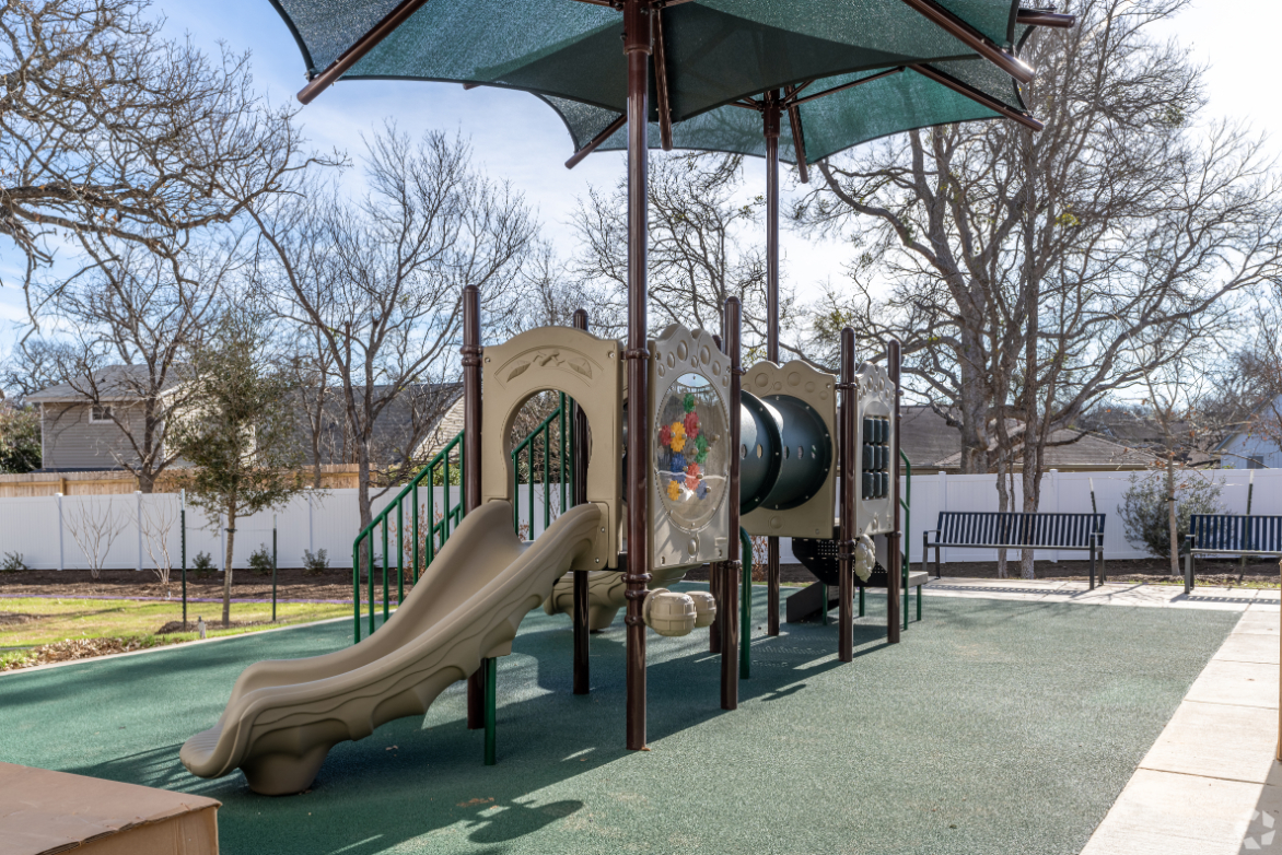 Playground with slide