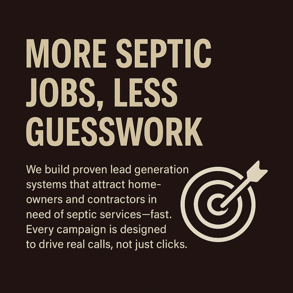 More Septic Jobs, Less Guesswork custom graphic