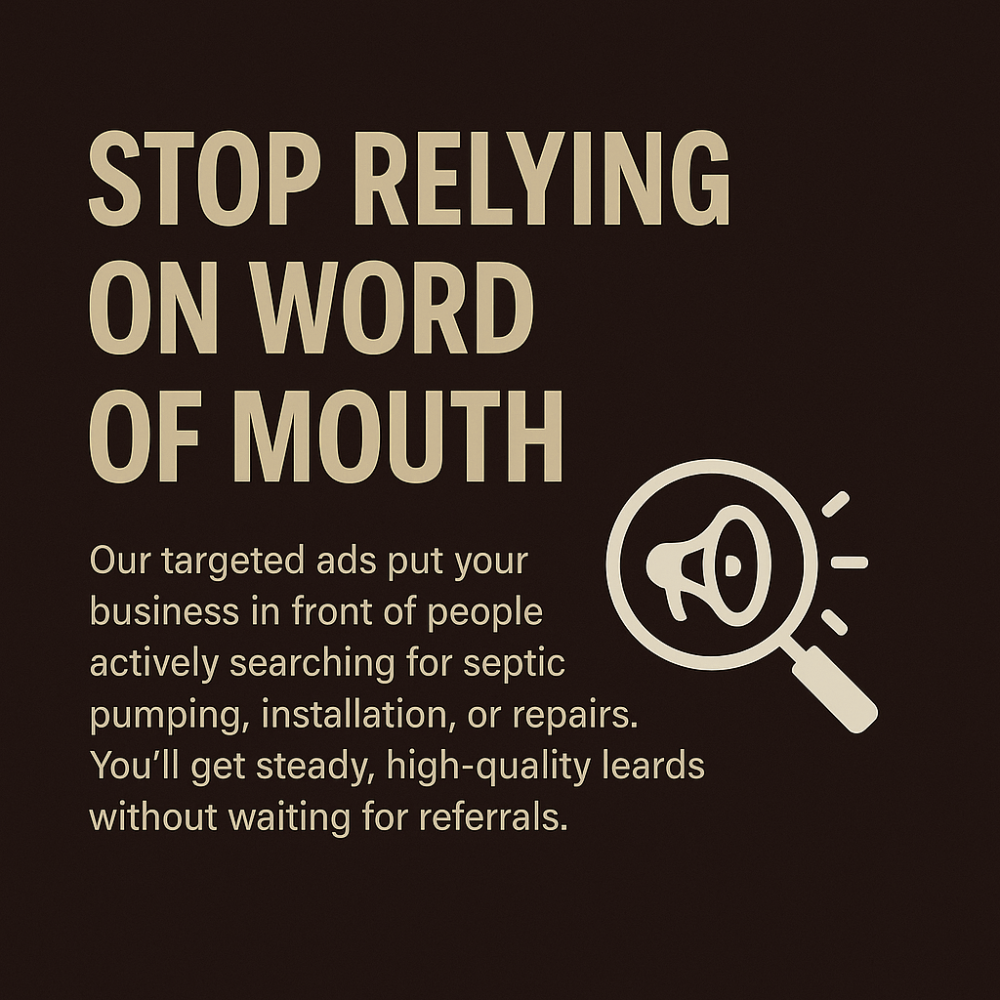 Stop Relying on Word of Mouth custom graphic