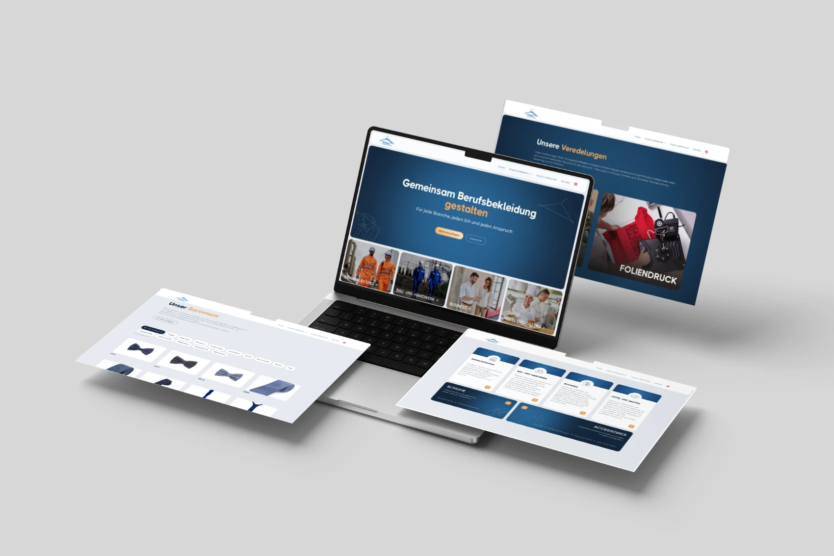 Websitelink für das Projekt Berufsbekleidung Huber