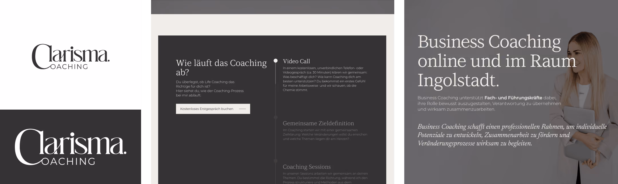Clarisma Coaching Website - Mockup1
