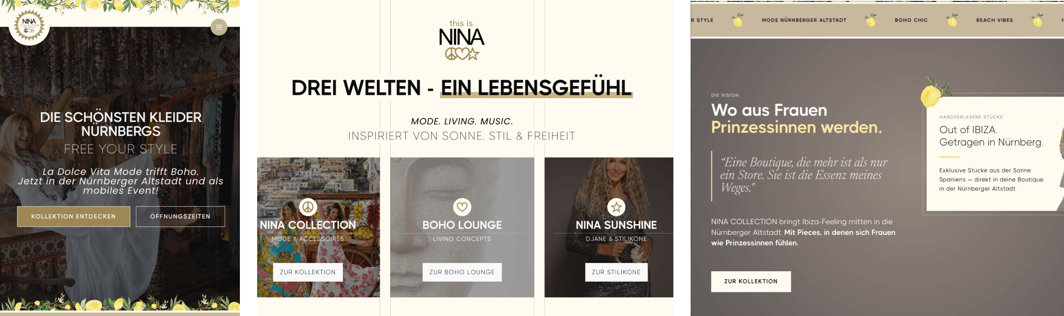 Nina Sunshine Website - Mockup3