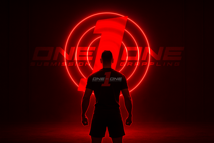 A man standing in front of a one-on-one submission grappling target. This is a descriptive name that is, understand the vision.