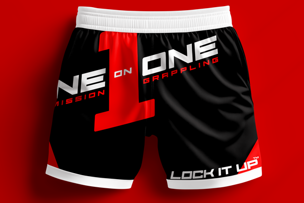 This is an image of competition shorts from one-on-one submission grappling.