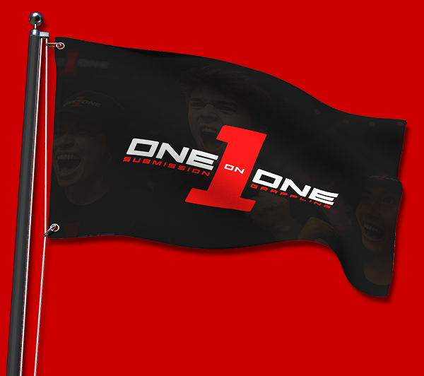 This is an image of an American one-on-one flag for one-on-one submission grappling.