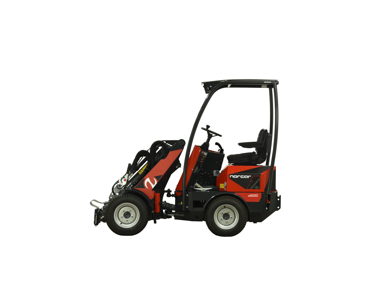 Norcar a6020 kniklader - zijaanzicht
