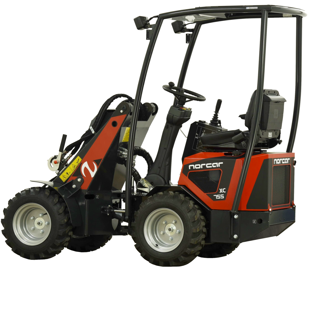 Norcar 755xc kniklader - vooraanzicht