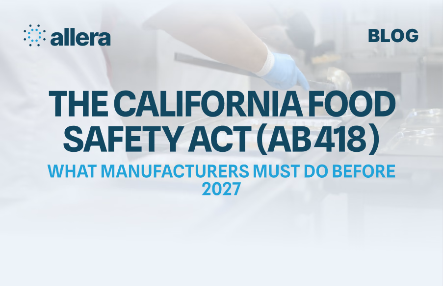 The California Food Safety Act (AB 418)