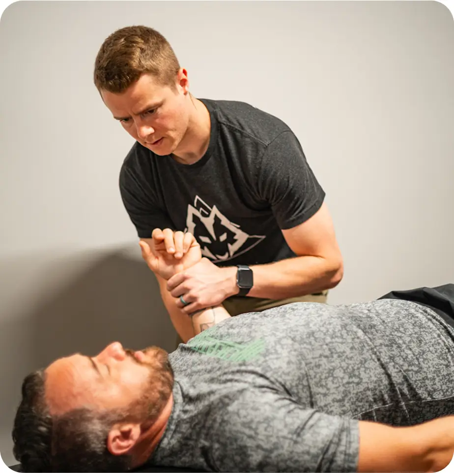 difference 3 - pt page_ brooks working on arm of patient