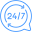 24/7 support icon