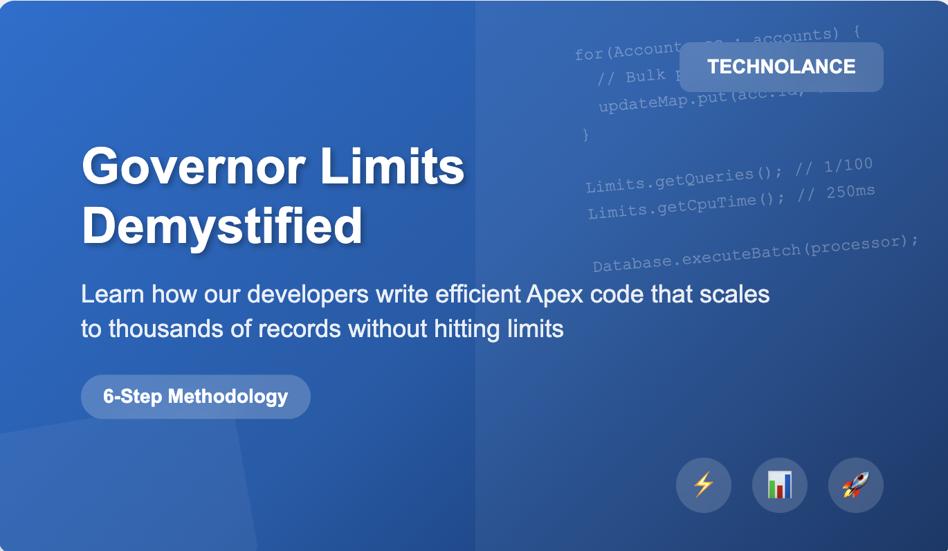 Governor Limits Demystified: How Our Developers Write Efficient Apex Code That Scales