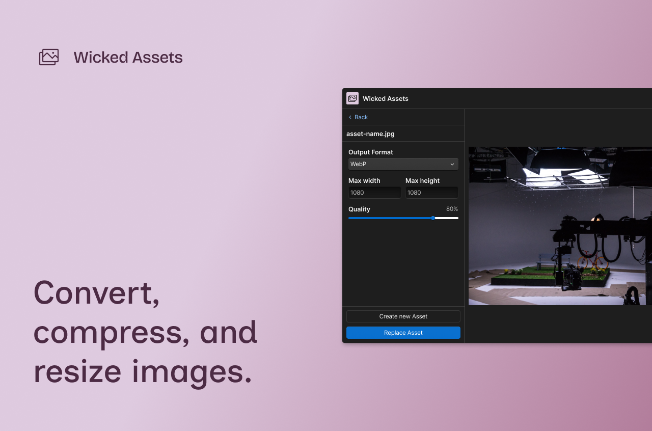 Convert, Compress and resize