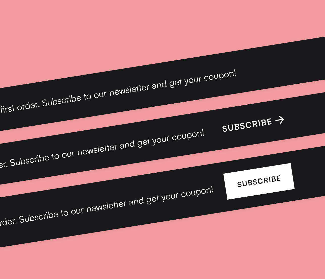 Flowers X - 3 Notification Bars - Florist Webflow Template