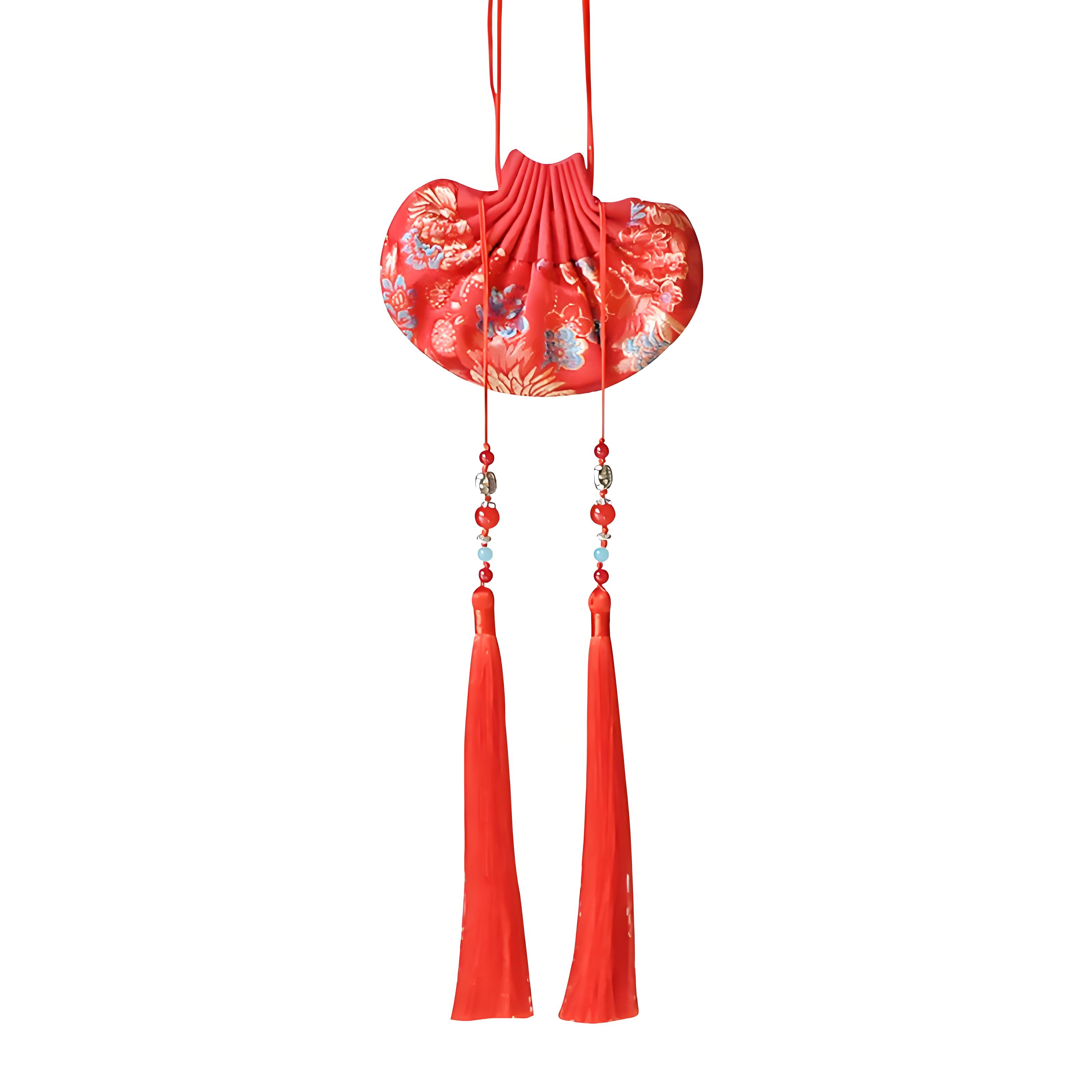 Vermilion Blessing: Silk Sachet Relic