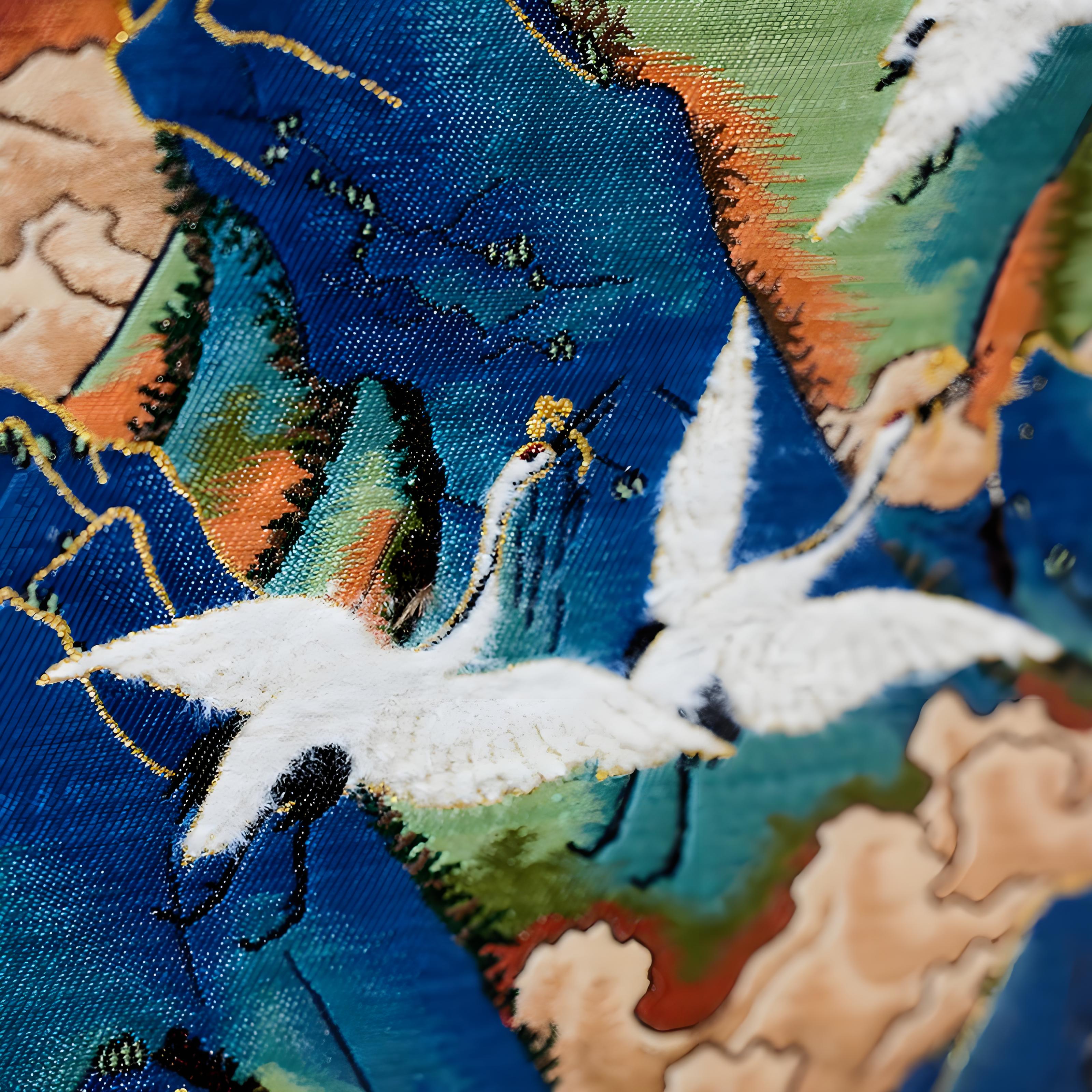 Threads of Eternity – A Flock Across Time