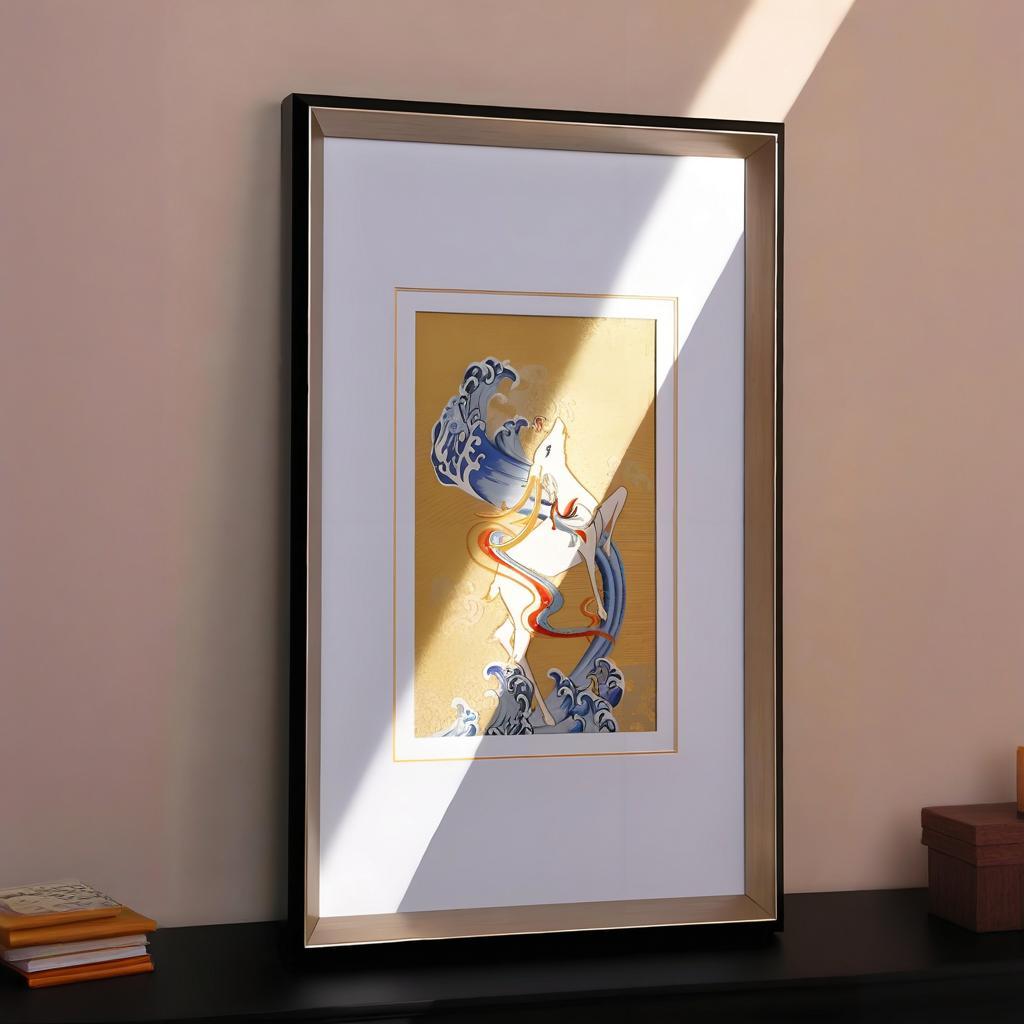 Gold-Wave Chasing Deer