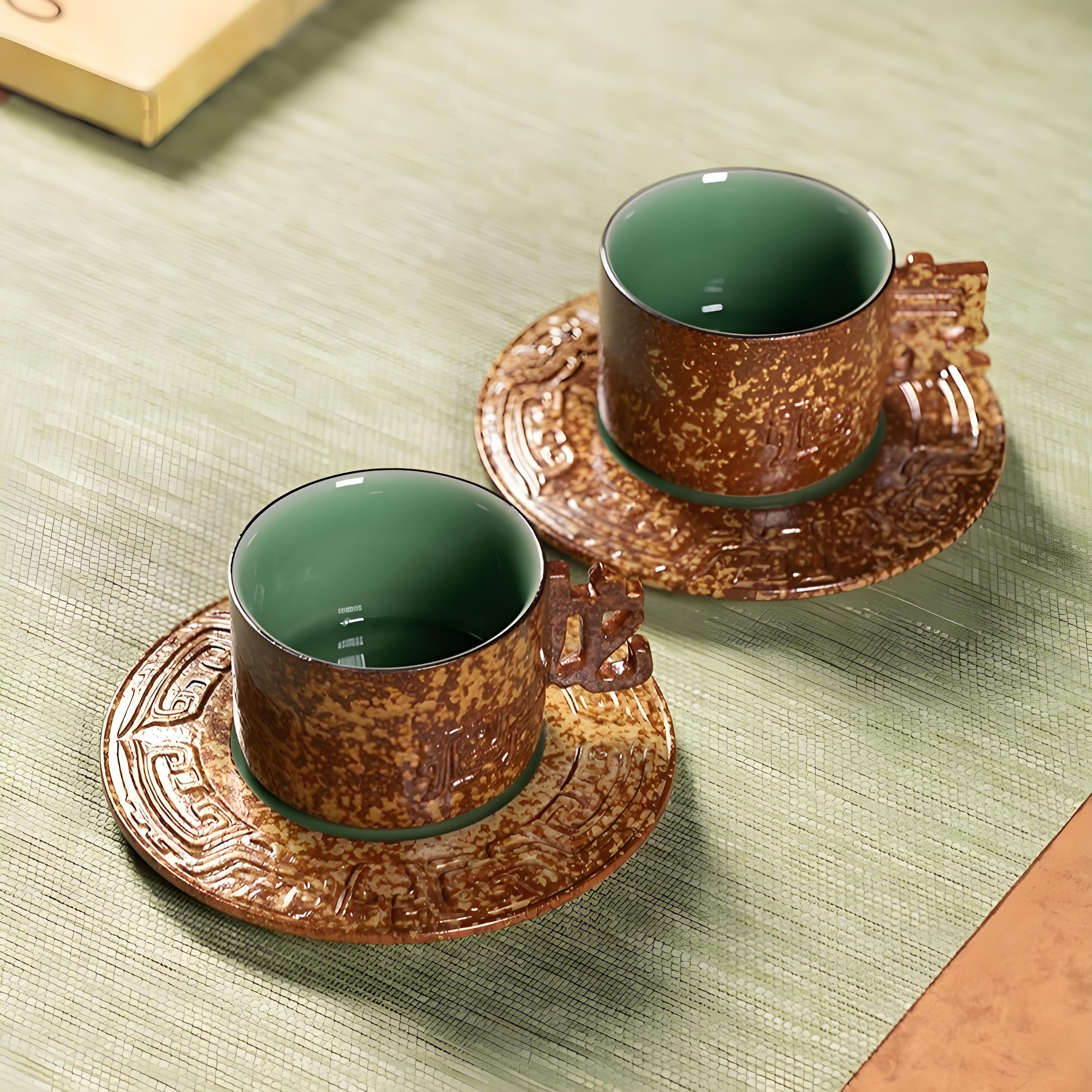 Two Cups Beneath the Celadon Sky