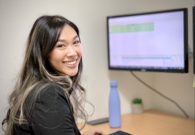 Law student Katrina Lay during her clerkship at Duffy and Simon