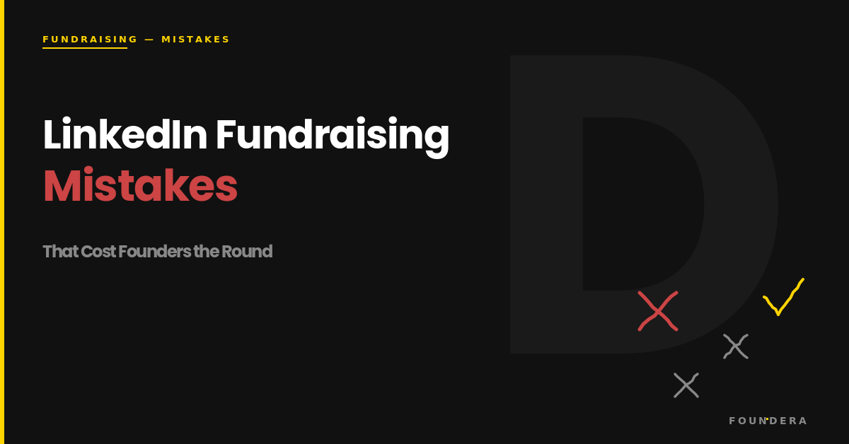 11 LinkedIn Fundraising Mistakes Founders Keep Making — Foundera featured image