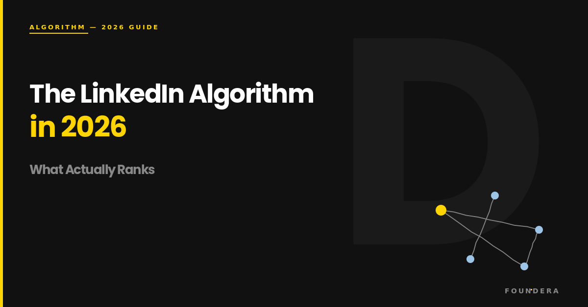 LinkedIn Algorithm 2026: The Founder's Guide to What Actually Ranks — Foundera