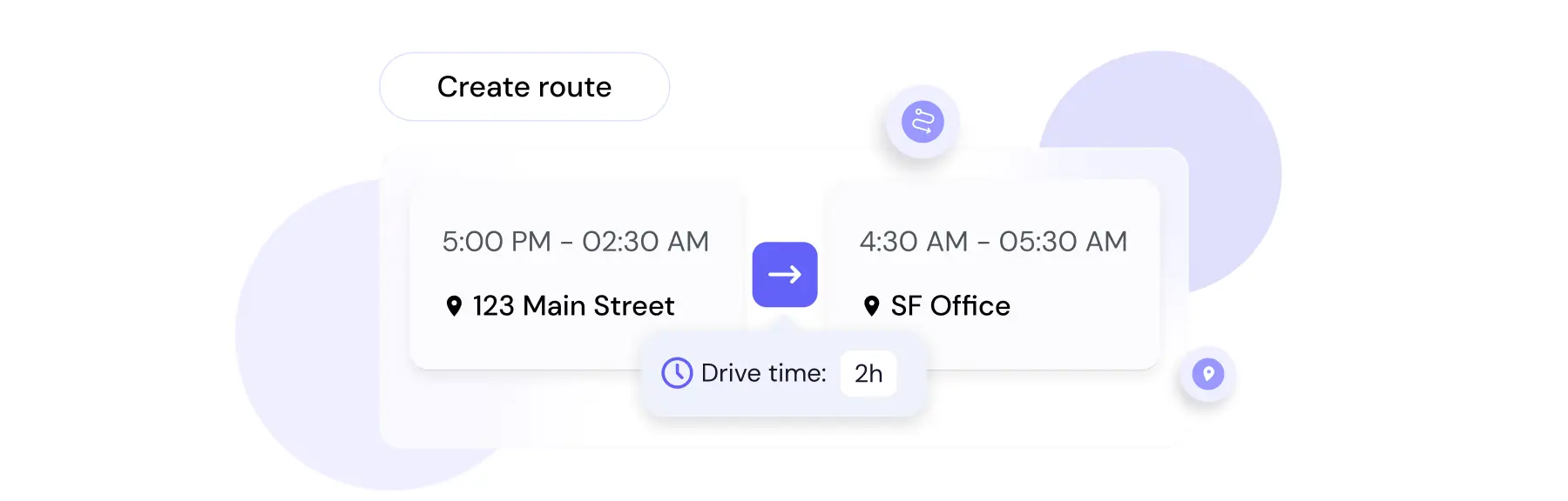Route scheduling with multi-building assignments and drive-time tracking for accurate labor costing.