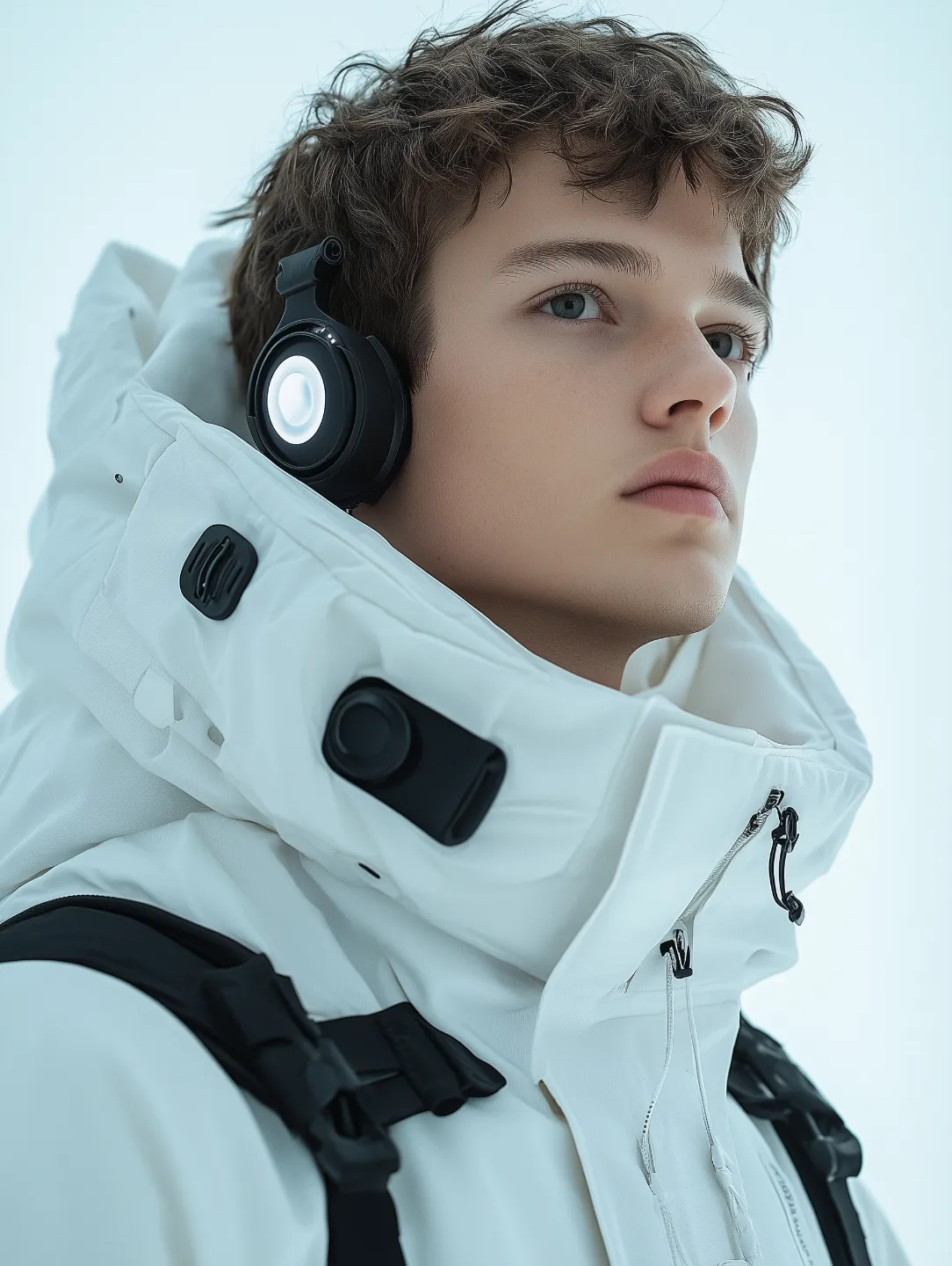man with earphones