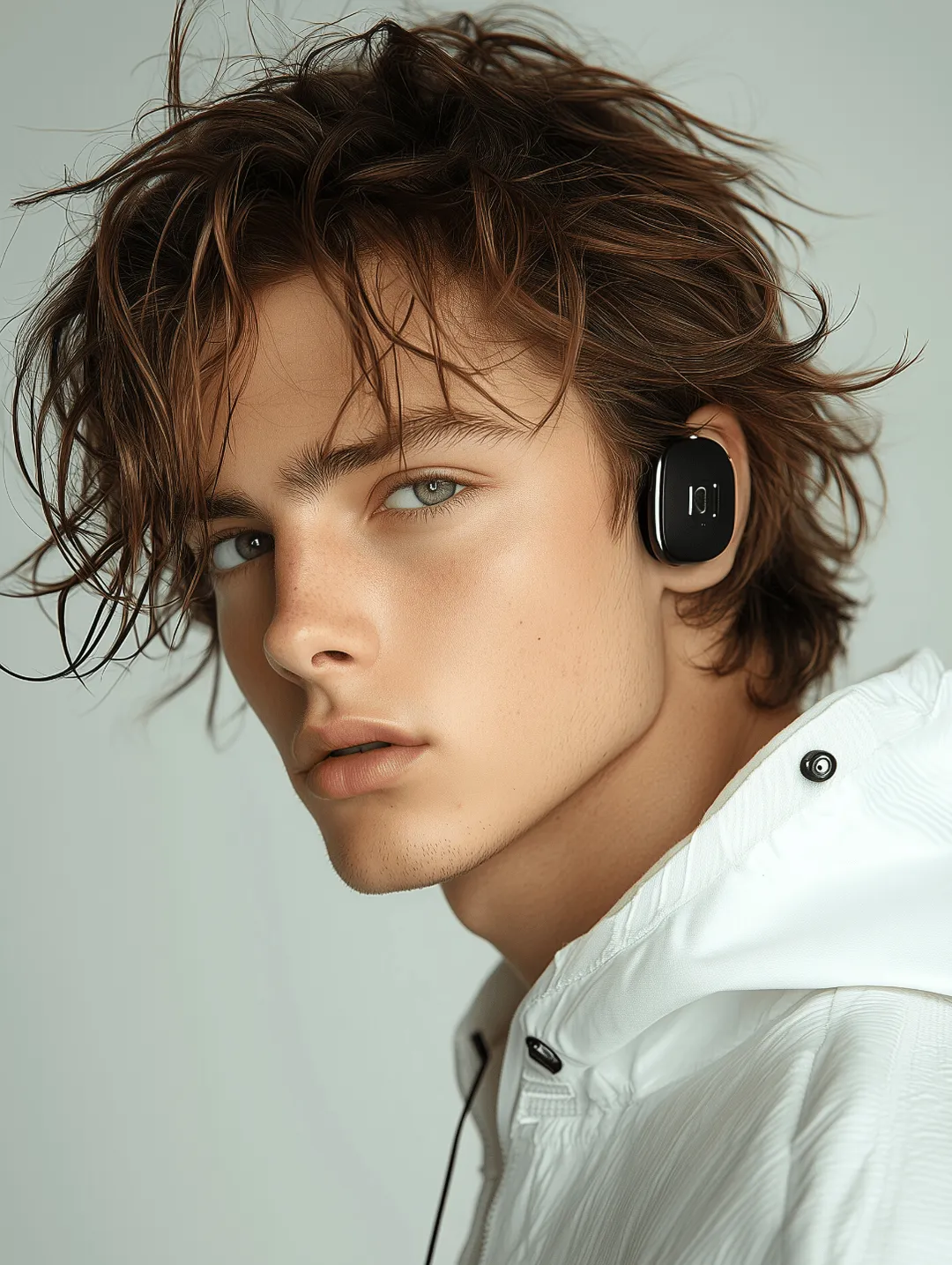 man with earphones