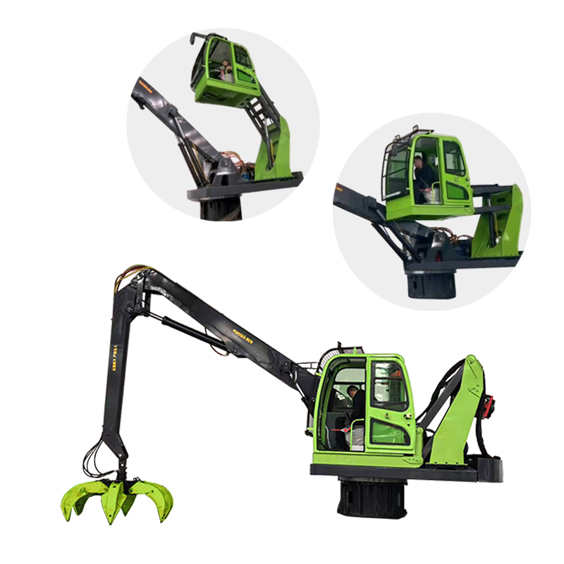 Mobile Crane & Grab Hydraulic Material Handler