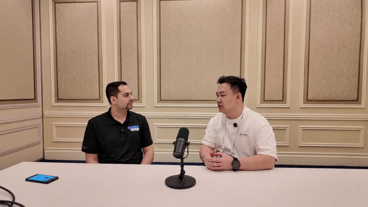 FinTax CEO Calix interviewed by international crypto media at Bitcoin 2026