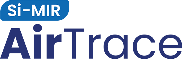Si-MIR AirTrace logo with blue and white text