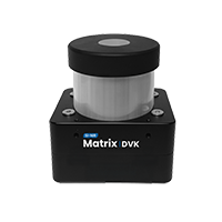Compact Si-NIR Matrix DVK device with a cylindrical white sensor on a black base.