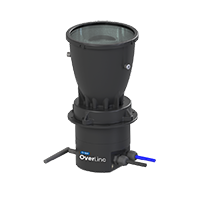 Black OverLine Si-NIR device with a transparent top and connected cables.