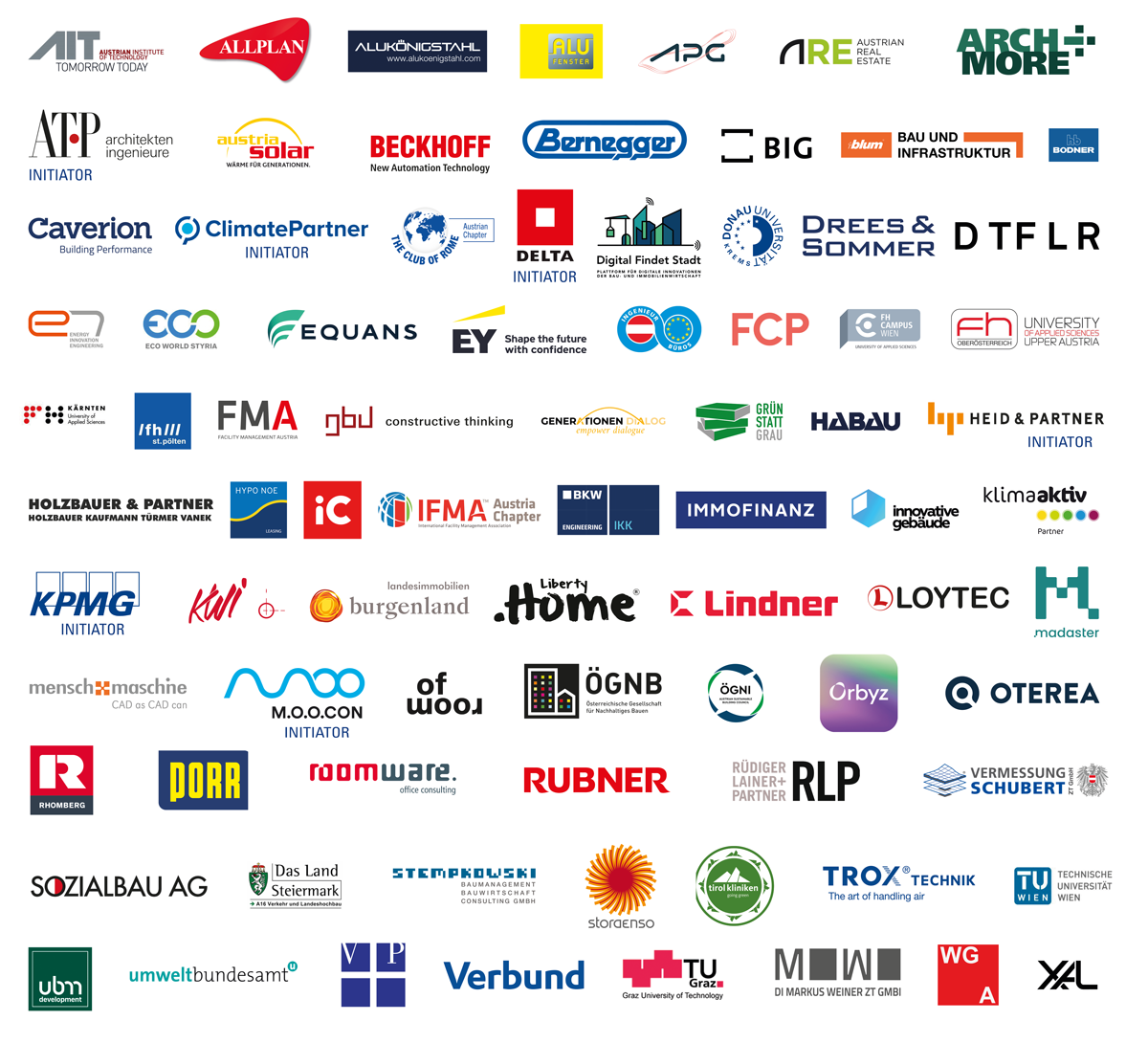Logos of IG Lebenszyklus Bau Members