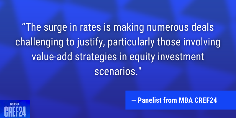 Quote from panelist at MBACREF 24