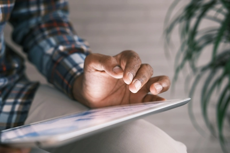 CRE Investor logging into AI tool for CRE investors