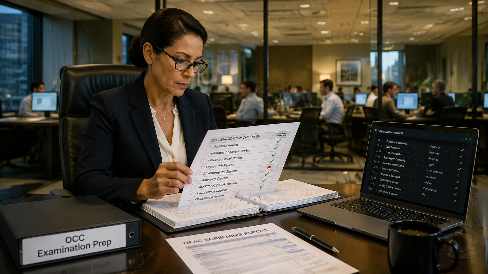 Working on CRE lenders due diligence tasks