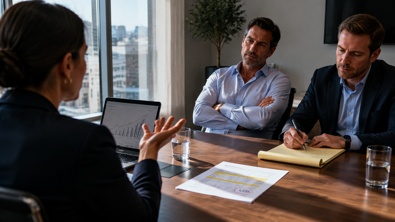CRE team at early-intervention borrower conversation