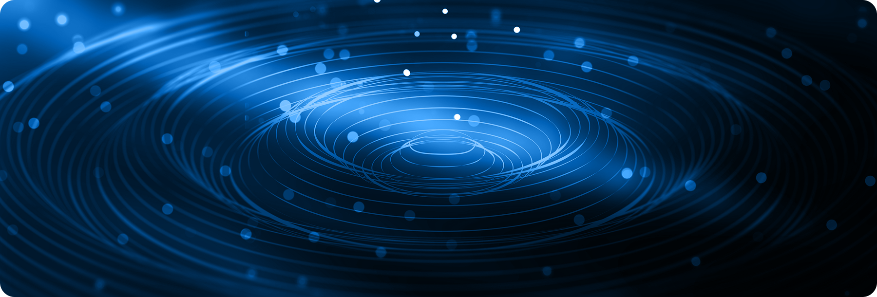 Swirling blue patterns with light dots, resembling water ripples or waves.