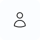 User profile icon with a simple outline of a person.