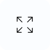 Expand or maximize icon with arrows pointing outward.