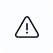 Warning icon with an exclamation mark inside a triangle.