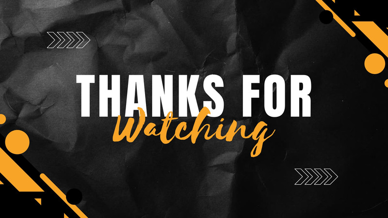 Thanks For Watching Video Landscape
