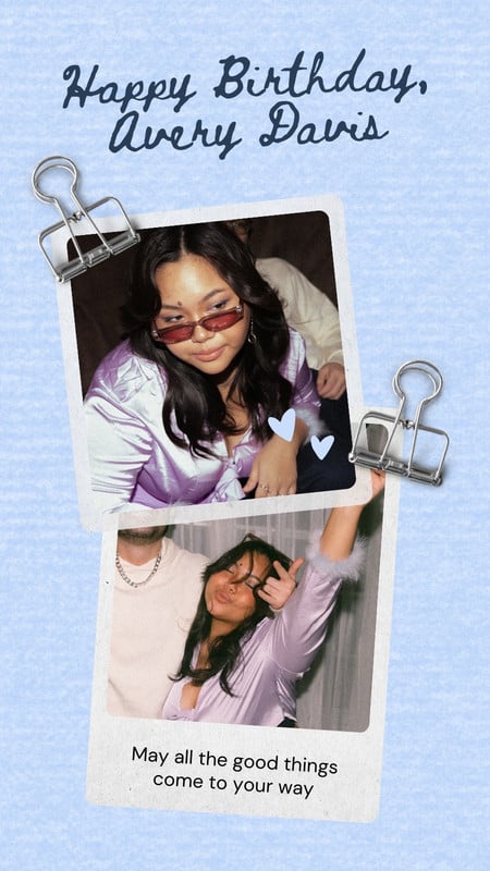 Collage Playful Birthday Wish Instagram Story